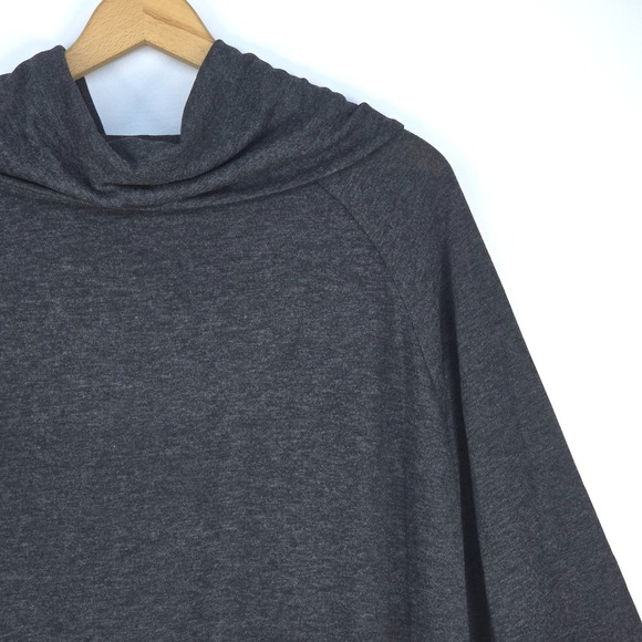 BELLDINI Studded Cowl Neck Tunic Womens 3X Gray Hem Stretch Pullover Top Sparkle - Picture 14 of 16